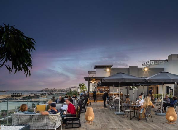 Rooftop bar Sky Bar Lumm in Canary Islands (Gran Canaria)