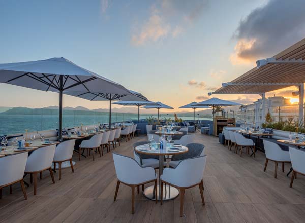Rooftop bar Marea in Cannes