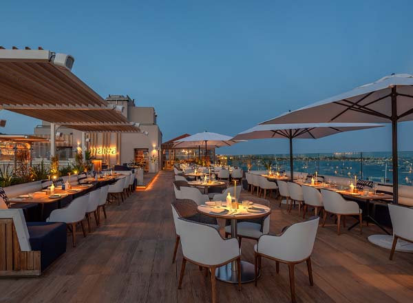 Rooftop bar Marea in Cannes