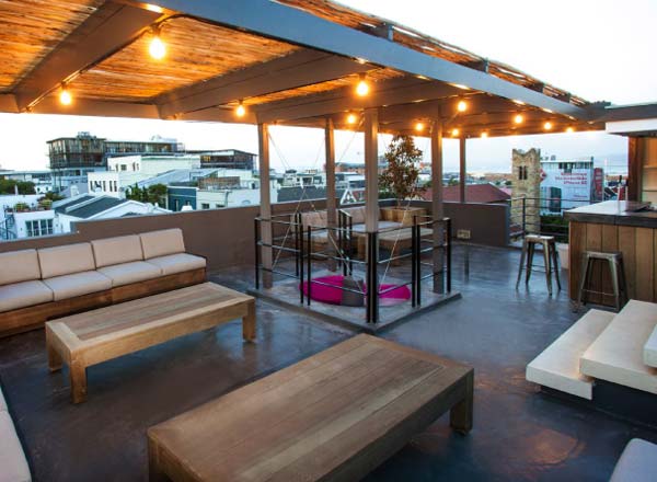 Rooftop bar Sky Bar at The Grey Hotel in Cape Town
