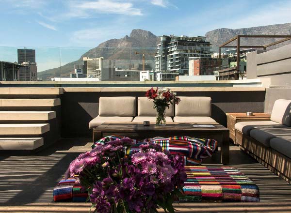 Rooftop bar Sky Bar at The Grey Hotel in Cape Town