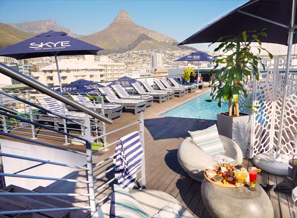 Rooftop bar SKYE Rooftop Bar in Cape Town