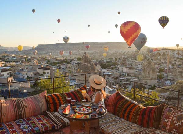 Rooftop bar Mithra Terrace at Mithra Cave Hotel in Cappadocia