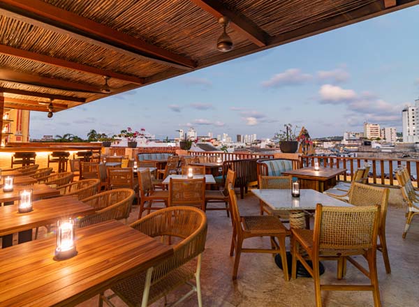 Rooftop bar Apogeo Restaurante & Rooftop in Cartagena