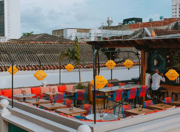 Rooftop bar Buena Vida Rooftop in Cartagena