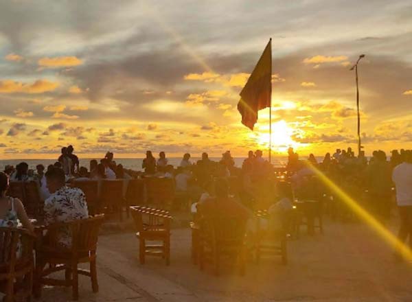 Terraza bar Café del Mar en Cartagena