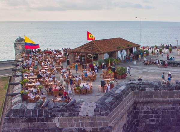 Terraza bar Café del Mar en Cartagena