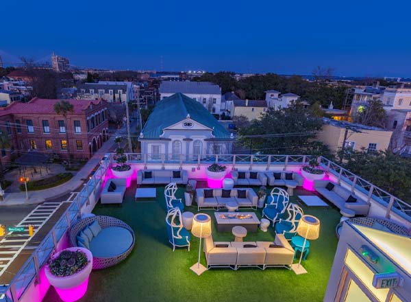 Rooftop bar Élevé Rooftop Restaurant & Lounge in Charleston