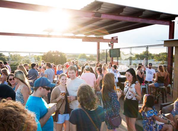 Rooftop bar Revelry Brewing & Rooftop in Charleston