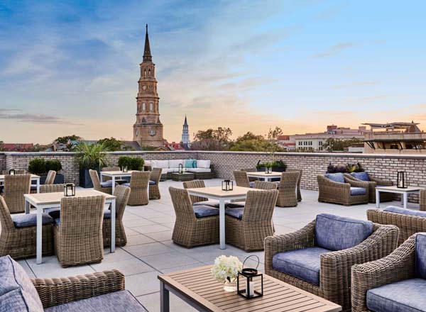 Rooftop bar The Loutrel Rooftop Terrace in Charleston
