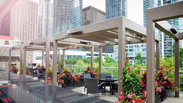 Rooftop bar III Forks Steakhouse & Bar in Chicago