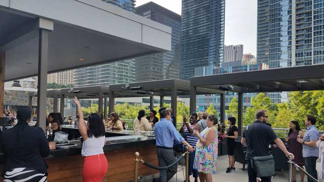 Rooftop bar III Forks Steakhouse & Bar in Chicago