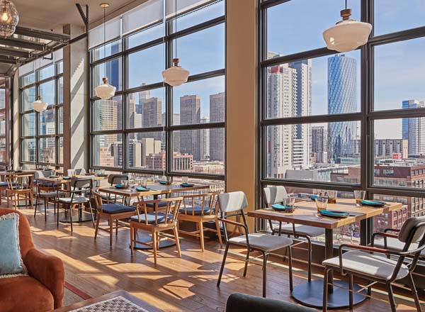 Rooftop bar Cabra in Chicago