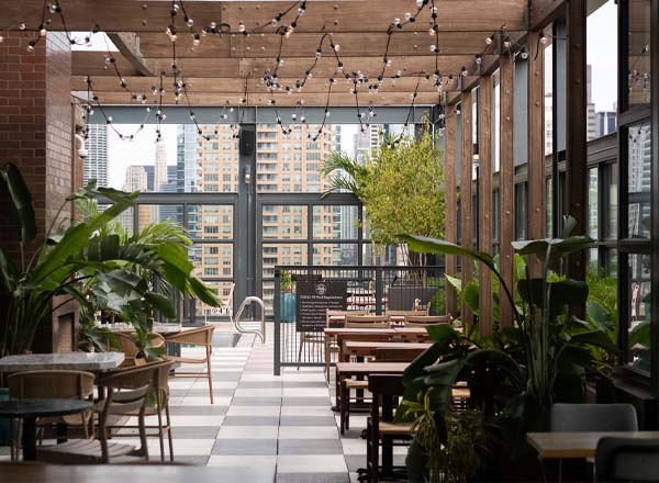 Rooftop bar Cabra in Chicago