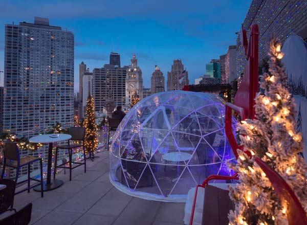 Bar en la azotea LH Rooftop en Chicago