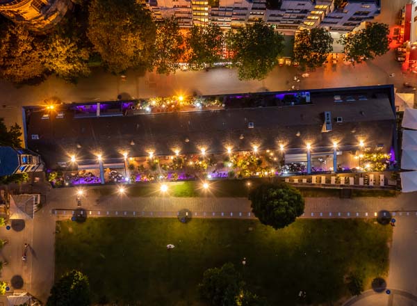 Rooftop bar Rheinloft Cologne in Cologne