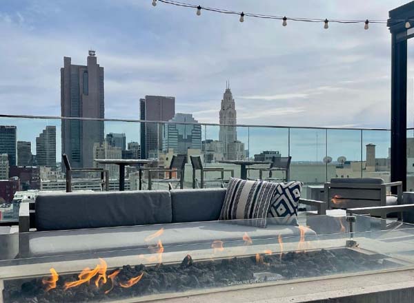 Rooftop bar Goodale Station in Columbus