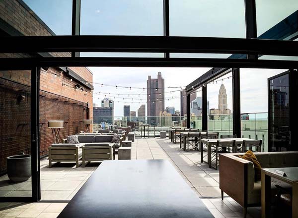 Rooftop bar Goodale Station in Columbus