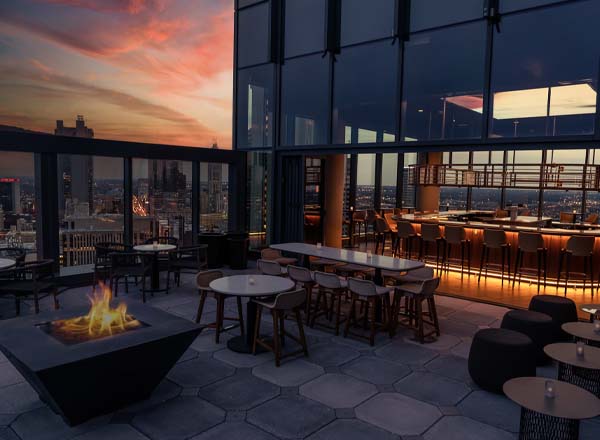 Rooftop bar Stories on High in Columbus