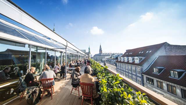 Rooftop bar Illum Rooftop in Copenhagen