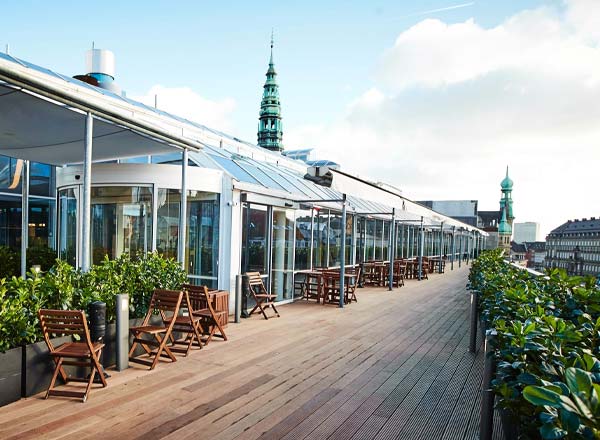 Rooftop bar Illum Rooftop in Copenhagen