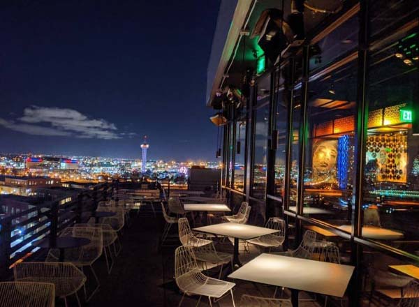 Rooftop bar El Five in Denver