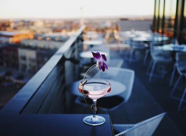 Rooftop bar El Five in Denver