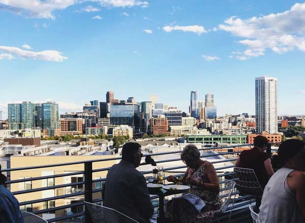 Rooftop bar El Five in Denver