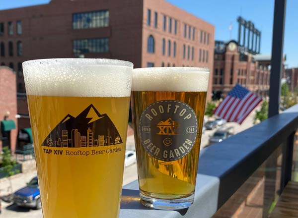 Rooftop bar Tap Fourteen Rooftop Beer Garden in Denver