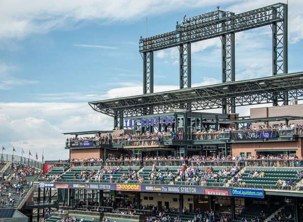 Rooftop bar The Rooftop at Coors Field in Denver