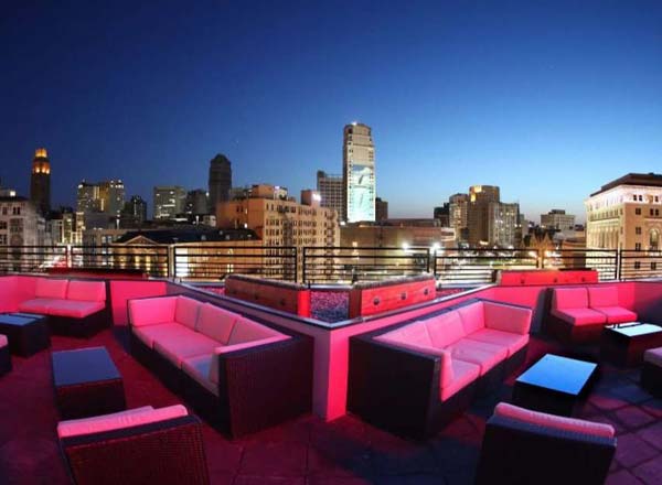 Rooftop bar 3Fifty Terrace in Detroit