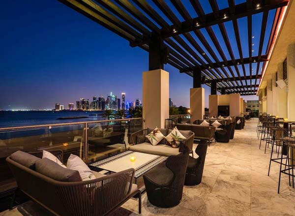 Rooftop bar Manko Doha at InterContinental in Doha