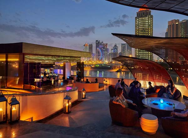 Rooftop bar Nobu Doha in Doha