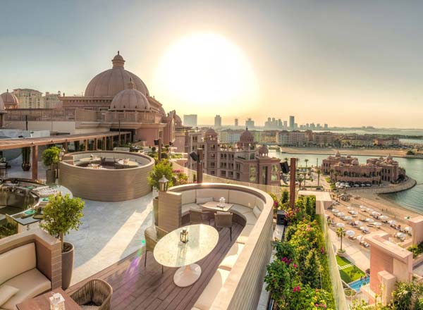 Rooftop bar The Secret Garden in Doha
