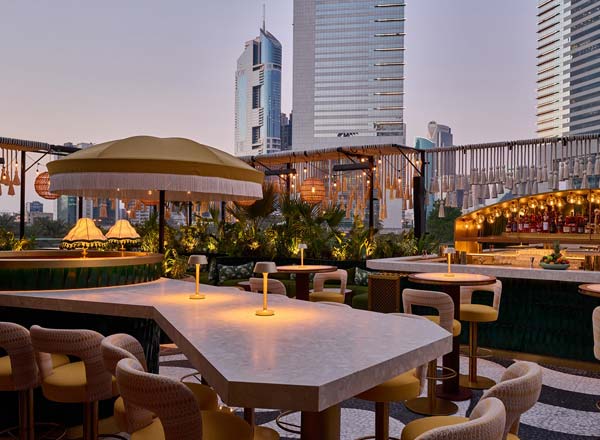 Rooftop bar Amazónico in Dubai