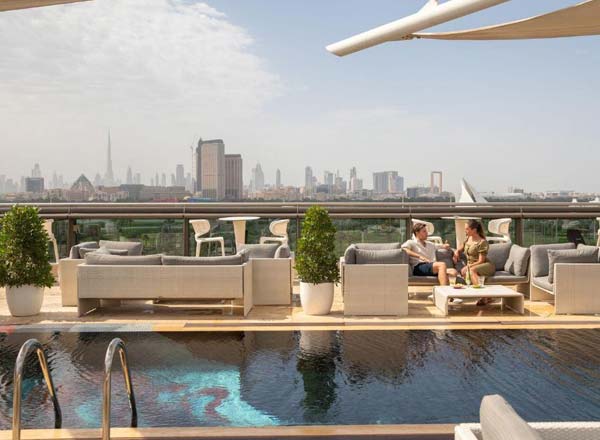 Rooftop bar Cu-ba in Dubai