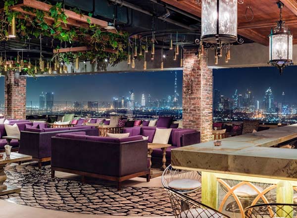 Rooftop bar Eve Penthouse & Lounge in Dubai