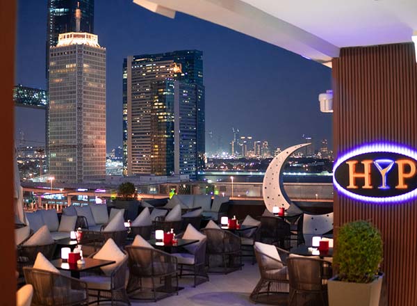 Rooftop bar Dubai HYP Rooftop Lounge in Dubai