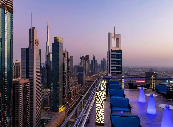 Rooftop bar Level 43 Sky Lounge in Dubai