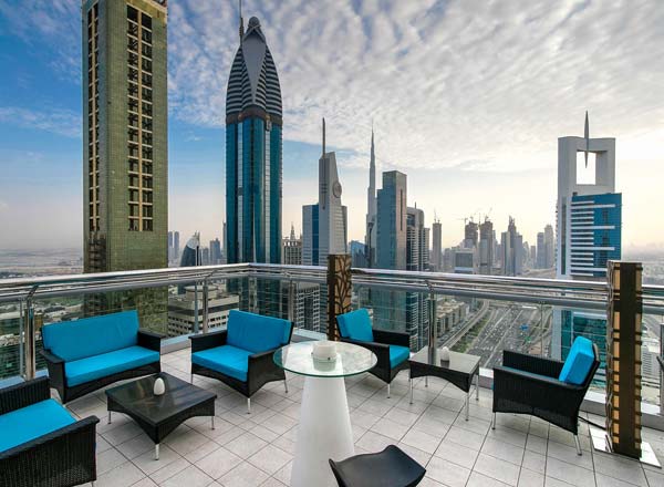 Rooftop bar Level 43 Sky Lounge in Dubai