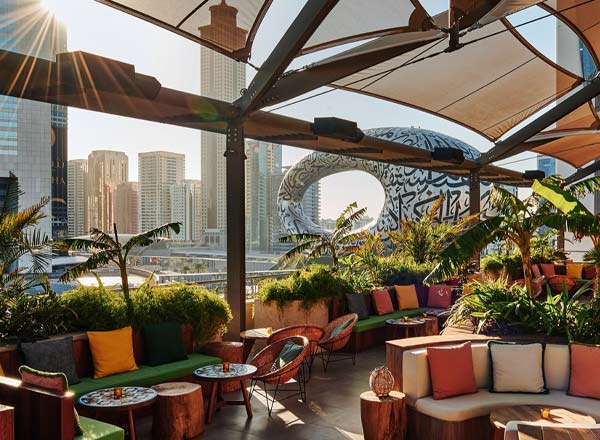 Rooftop bar Monkey Bar Dubai in Dubai