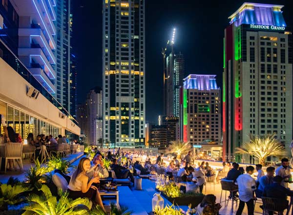 Rooftop bar Siddharta Lounge in Dubai