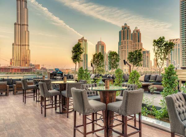 Rooftop bar Treehouse in Dubai