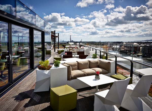 Rooftop bar The Rooftop Bar at Anantara The Marker in Dublin