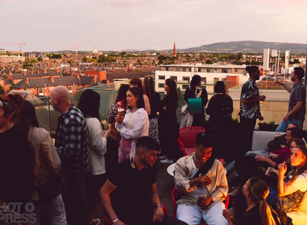 Rooftop bar WXYZ Bar at Aloft in Dublin