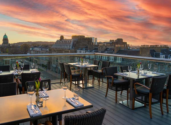 Rooftop bar Chaophraya Edinburgh in Edinburgh