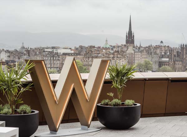 Rooftop bar Edinburgh W Deck at W Edinburgh in Edinburgh