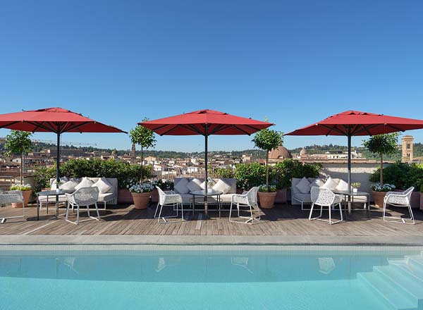 Rooftop bar The Rooftop at Grand Hotel Minerva in Florence