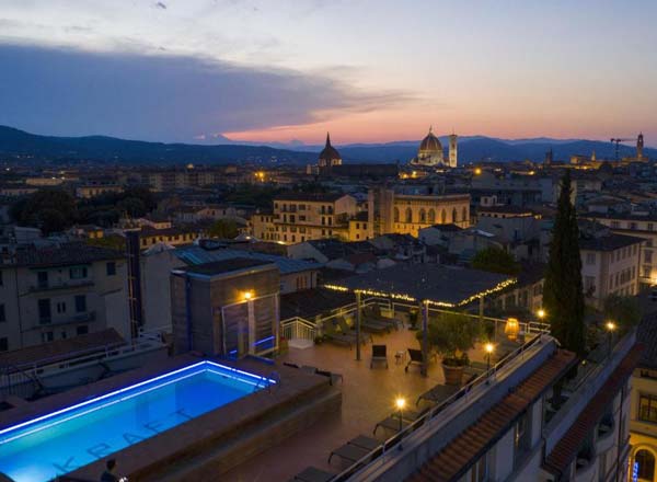 Rooftop bar Terrazza Rossini at Hotel Kraft in Florence