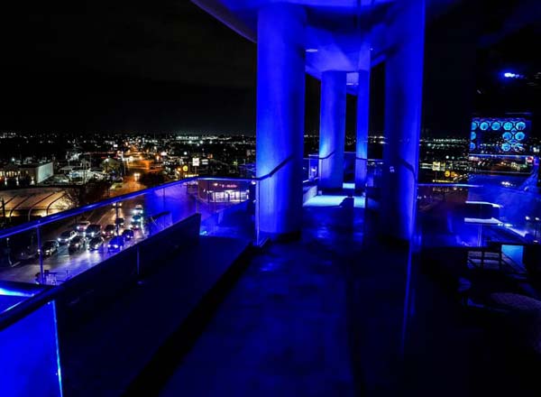 Rooftop bar Seven Lounge in Fort Worth